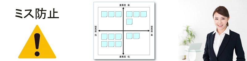 仕事のミス防止重緊マップ