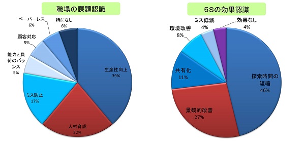 職場課題と5S効果認識