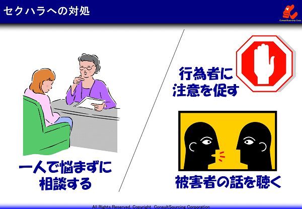 セクハラの対処方法の事例説明