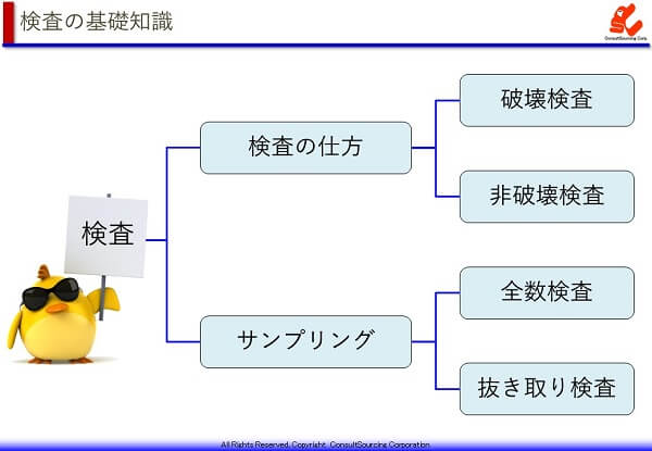 検査の基礎知識の体系図